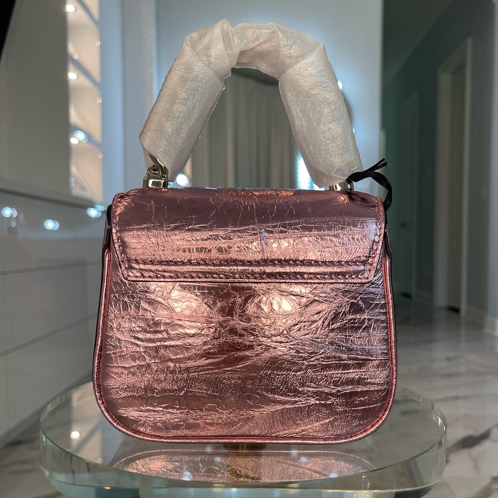 NWT Versace Crackled Lambskin La Medusa Mini Bag - Picture 4 of 7